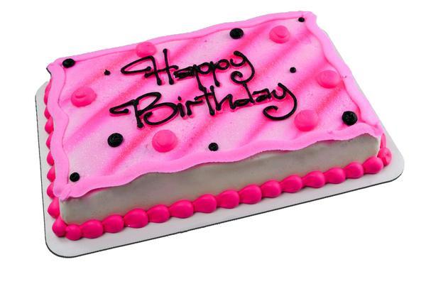 Polka Dot & Stripe Airbrush Cake