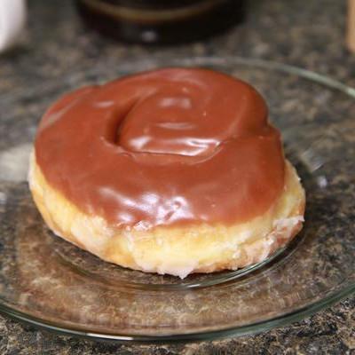 Chocolate Iced Cinnamon Roll