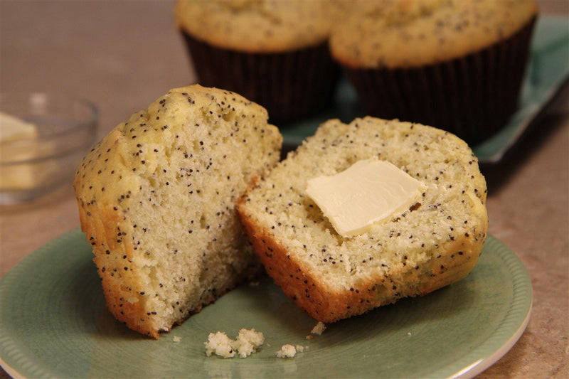 Low Fat Lemon Poppy Seed Muffin